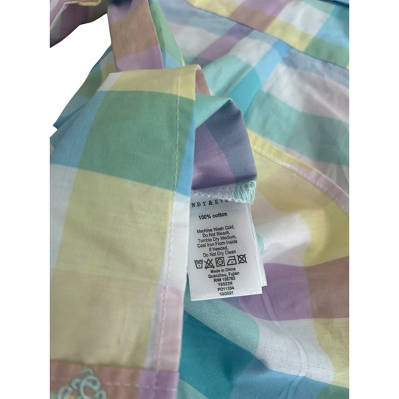 Andy & Evan Kids Pastel Check Plaid LS Button Down Shirt Size 2T NWT - Picture 5 of 9